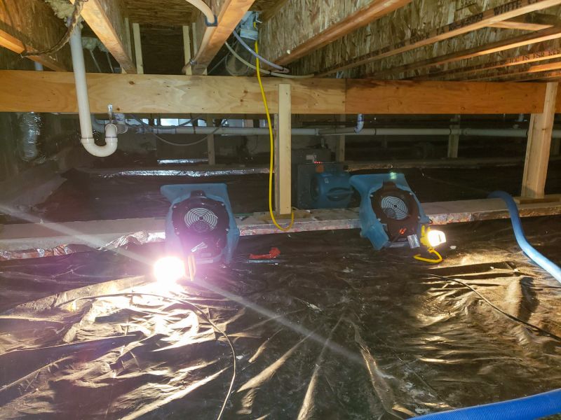 Finished Crawlspace with Equipment